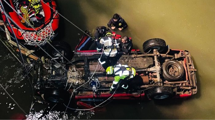 Carabinero en retiro murió tras caer en su camioneta al Río Malleco en Angol