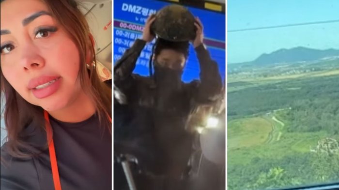 “Me arriesgué a grabarles”: Naya Fácil causó impacto tras visitar la frontera entre las dos Coreas