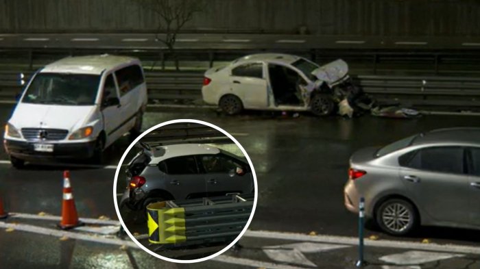 Reportan colisión múltiple en Maipú: Hay cinco vehículos involucrados y un herido de gravedad