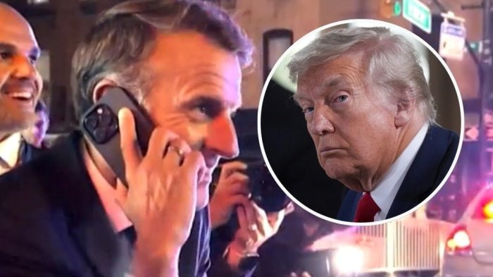 “Todo paralizado por ti”: Macron llamó a Trump para “reclamarle” desde la calle de Nueva York
