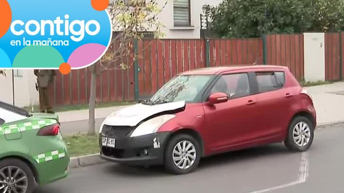 Insólito: Delincuentes dejaron auto robado con el motor encendido tras violento turbazo en Peñalolén