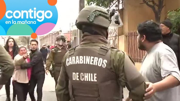 Dramático operativo contra el comercio ambulante: Mujer y sus hijos intentaron impedir incautación