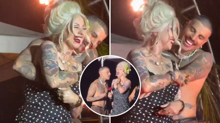 VIDEO | Abrazados y bailando: Mon Laferte y Rauw Alejandro impactan con sorpresa en vivo