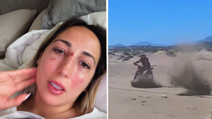 VIDEO | Rebeca Naranjo compartió el registro de su accidente en moto: “Salí volando”