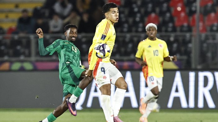 Colombia aprovechó un error de Arabia Saudita para arrancar con el pie derecho el Mundial Sub 20