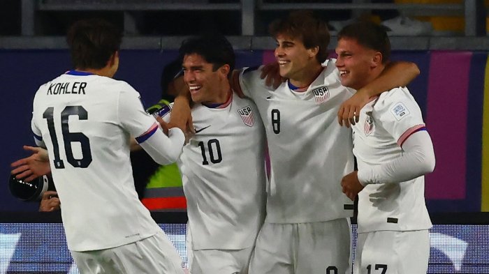 Estados Unidos le propinó tremenda goleada a Nueva Caledonia en su debut por el Mundial Sub 20