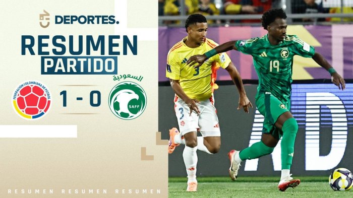 Colombia vs Arabia Saudita | Goles, resumen y compacto del partido