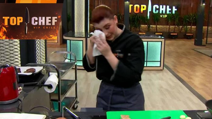 “¡Me saltó al ojo!”: Mafe Bertero tuvo pequeño incidente en plena semifinal de Top Chef VIP