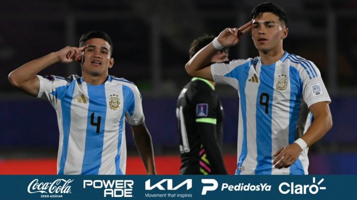 A octavos del Mundial Sub 20: Argentina mostró su tremendo poder de fuego y venció a Australia