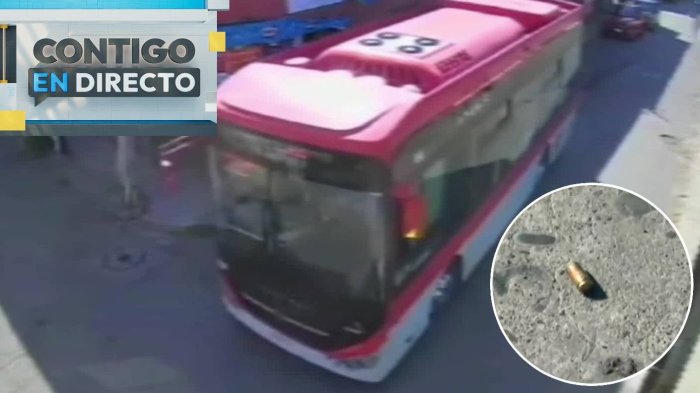 Bus RED recibió disparos mientras iba con pasajeros a bordo en Pedro Aguirre Cerda
