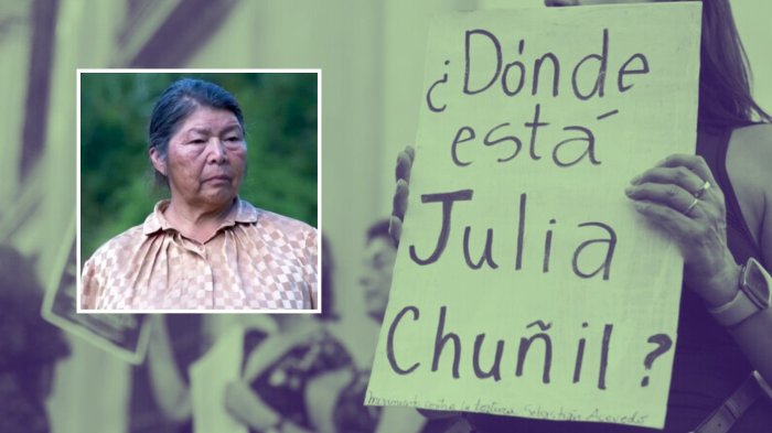 “Es muy delicado”: Lo que se sabe del supuesto audio en desaparición de Julia Chuñil