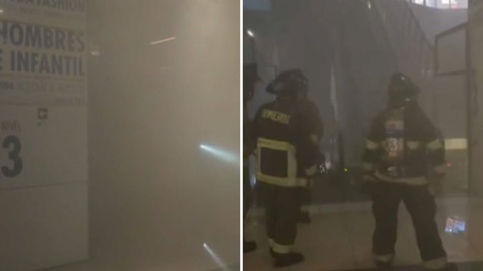 VIDEO | Costanera Center lleno de humo: Así se ve el interior del centro comercial por incendio