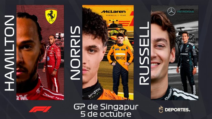 Gran Premio de Singapur: Horarios, Dónde ver EN VIVO y ONLINE la carrera de Fórmula 1