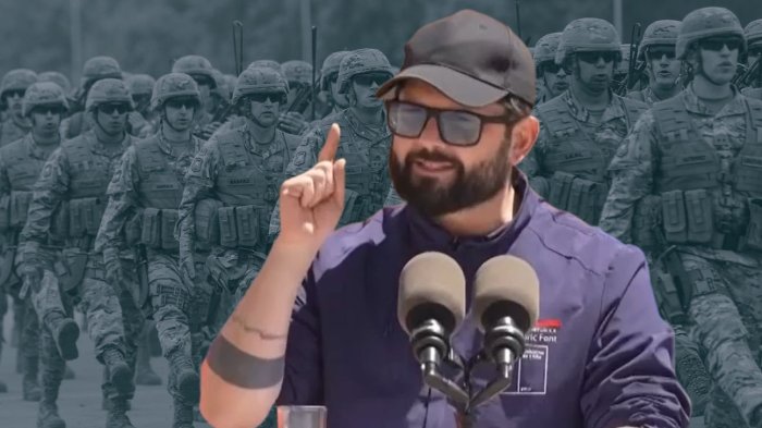 Pdte. Boric anunció reforma para desplegar a las FF.AA. en las fronteras por decreto supremo