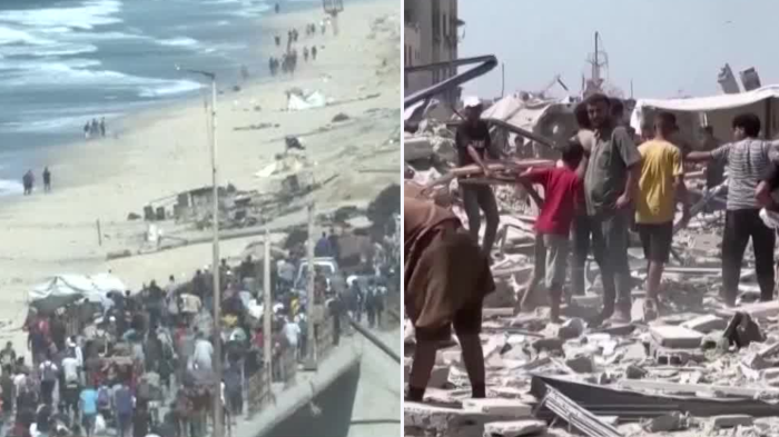 VIDEO | Capan a miles de palestinos retornando a Gaza tras alto al fuego de Israel y Hamás