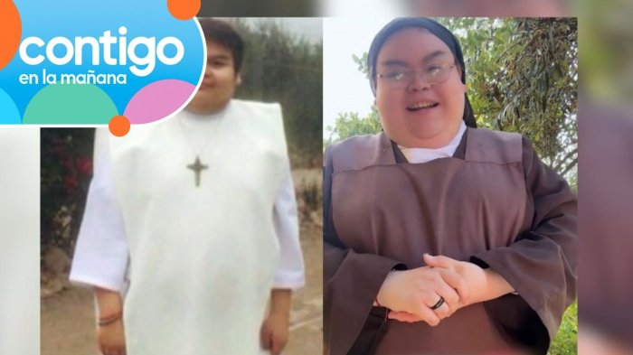 El antes y después de la monja tiktoker 