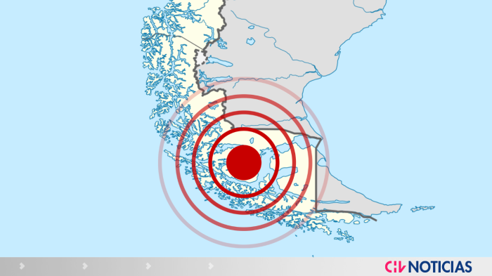Sismo 7.8 sacude a la región de Magallanes y de la Antártica
