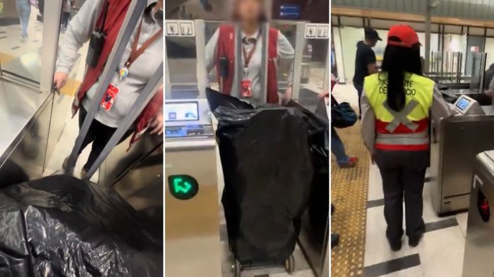 “¡No puede ingresar!”: Viralizan a funcionaria de Metro que no dejó pasar a supuesto vendedor ambulante