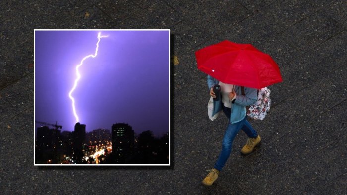 Cinco regiones en alerta por posibles tormentas eléctricas este lunes