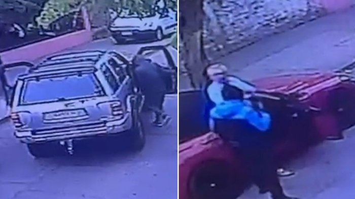 VIDEO | Captan momento en que dispararon a padre y a su hijo en encerrona en Recoleta