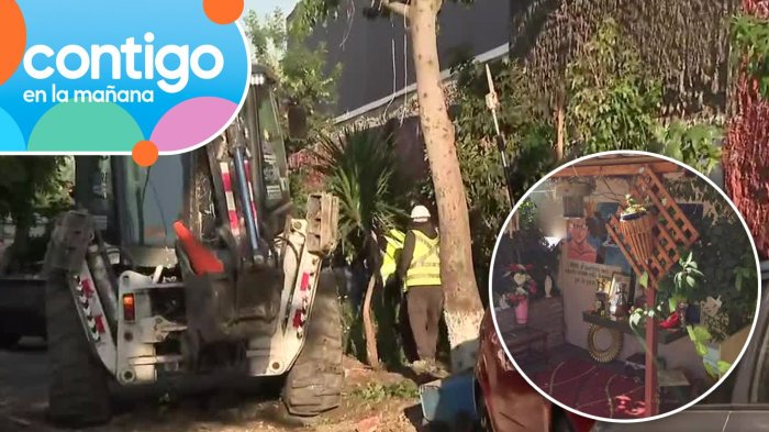 Demuelen animita del “Santo de los ladrones de autos” en La Florida: Dejaban de ofrenda llaves robadas