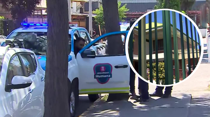 VIDEO | Delincuentes entraron a colegio mientras escapaban de Carabineros en La Pintana
