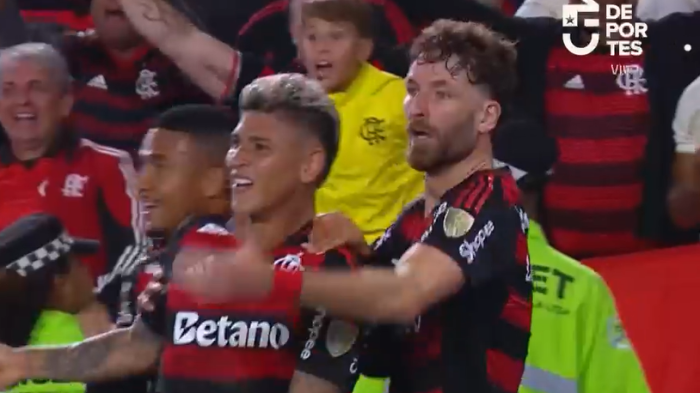 Rebotes, pifia y festejo: Así fue el gol con el que Flamengo venció a Racing en la semifinal de ida