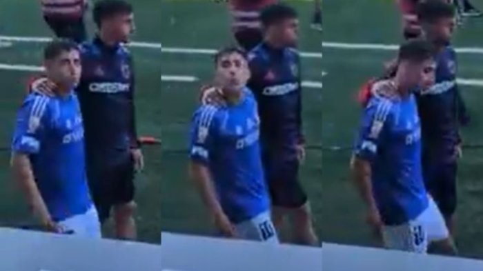 Arriesga importante sanción: La polémica imagen de Lucas Assadi con hinchas de la UC