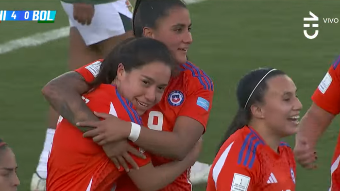 Jugada preparada: Yastin Jiménez aumentó la diferencia de La Roja Femenina ante Bolivia