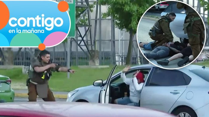 Contigo en la Mañana registró detención EN VIVO de 4 delincuentes: Robaron celular a mujer y señal los delató