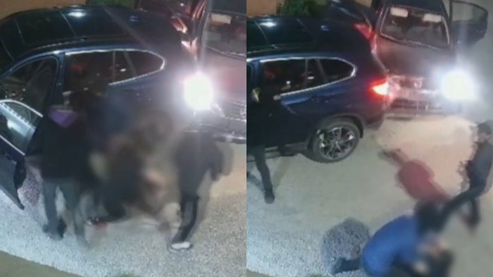 VIDEO | Captan portonazo en Talagante: Bajaron a la víctima a golpes