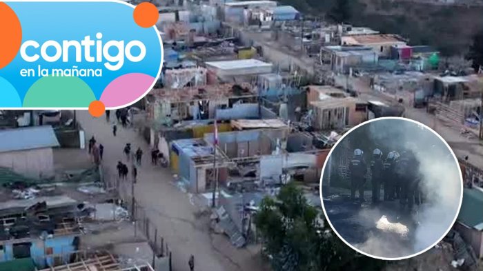 Entre barricadas y disturbios: Comienza desalojo de toma “Unión sin fronteras” en Placilla