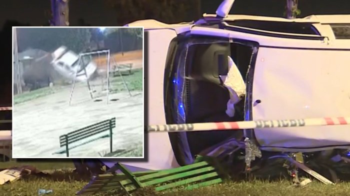 VIDEO | Conductor de 33 años murió instantáneamente tras chocar con reja y volcar en La Pintana