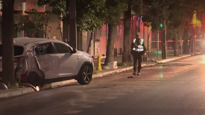 Mujer pierde la vida luego de choque y fatal “trompo” en centro de Santiago