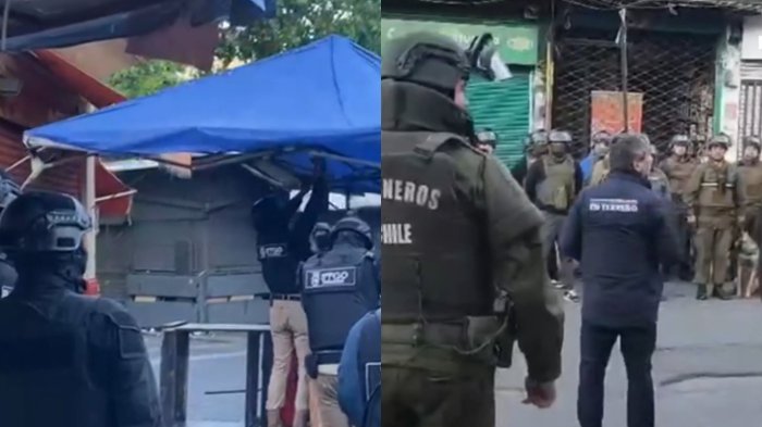 Con rejas y control de acceso: Alcalde Desbordes encabeza nuevo operativo contra toldos azules en barrio Meiggs