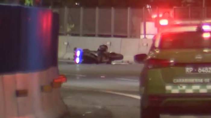 Tragedia en Ruta 5 Sur: Joven de 25 años murió tras caer de una moto