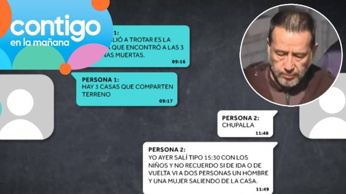 EXCLUSIVO | El mensaje clave de testigo que daría vuelco en el triple crimen de La Reina: “Vi dos personas”