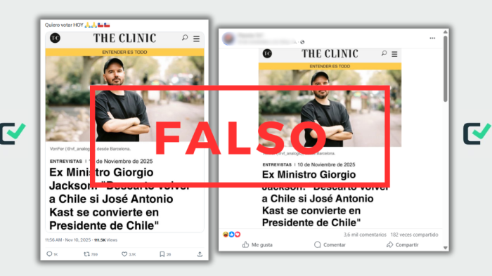 Esta entrevista de Giorgio Jackson sobre un eventual triunfo de Kast es un montaje