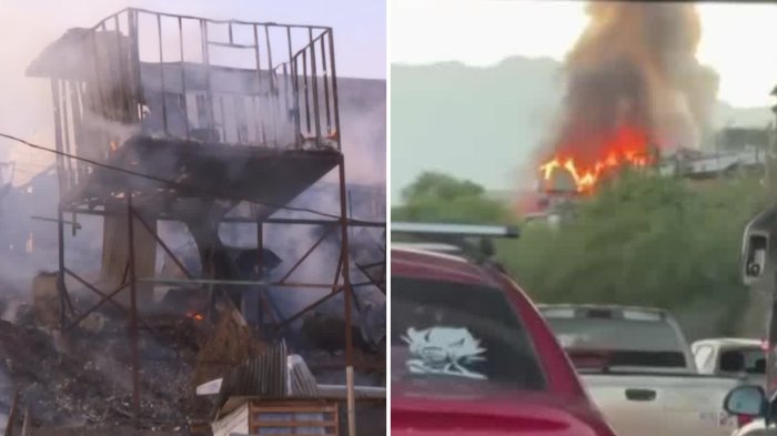 Varias casas afectadas: Registran incendio en el campamento Nueva Esperanza en Cerrillos