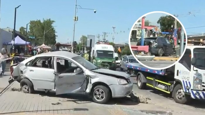 Caos vehicular en San Bernardo tras accidente de auto: Una persona quedó herida de gravedad