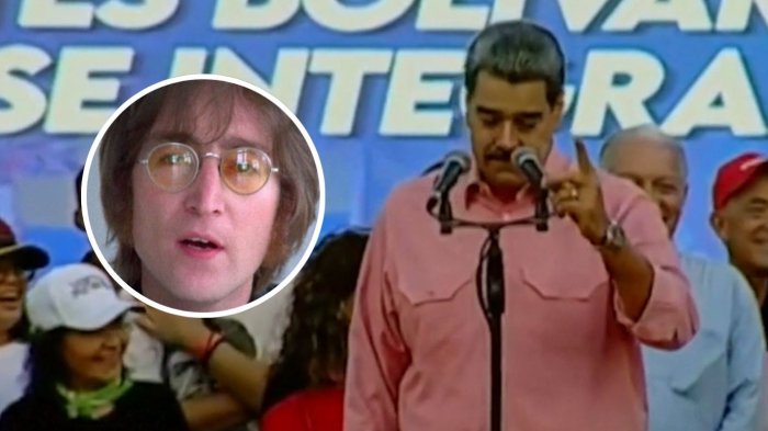VIDEO | Nicolás Maduro cantó Imagine de John Lennon en medio de creciente tensión con EEUU