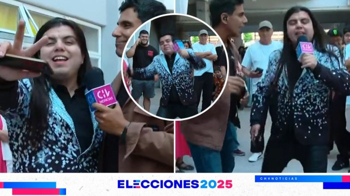 “Listo para tropicalizar”: Cantante ofreció improvisado show en vivo al votar en Elecciones 2025
