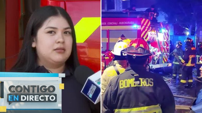 Bombera fue amenazada y agredida mientras combatía incendio en Conchalí: “Sentí mucho miedo”