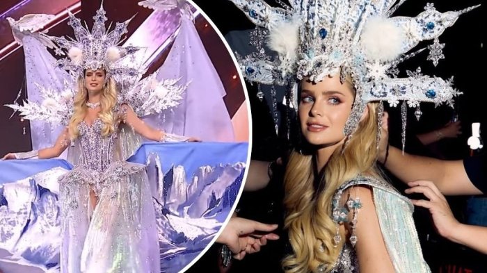 ¡Impactante! Inna Moll deslumbró en Miss Universo 2025 con traje típico inspirado en la Patagonia