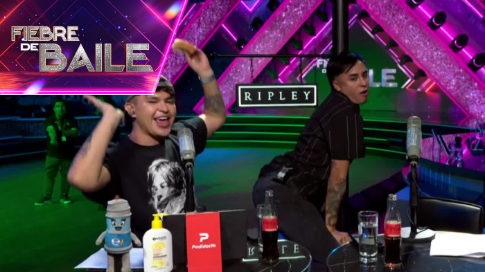 ¡Se pegaron el show! Tomi y David prendieron los ánimos en la previa de Fiebre de Baile