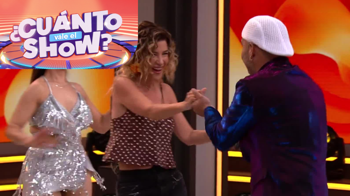 ¡Sacó los prohibidos! Pancha Merino se lució bailando cumbia con participante de ¿Cuánto vale el show?