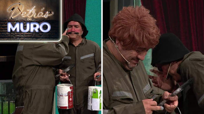 Atento, atento: Ruperto sufrió un divertido accidente EN VIVO en sketch de Detrás del Muro