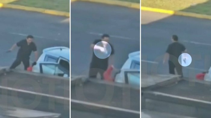 Captan día de furia de médico en Iquique: Chocó a conductor, lo intentó atropellar y lo amenazó con pistola