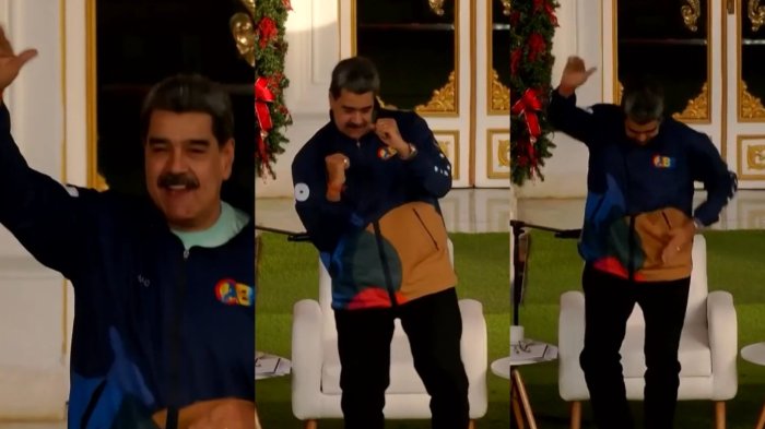 Al ritmo del remix de 'No war, peace forever': Nicolás Maduro baila en medio de tensión con EEUU