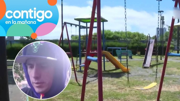 “Con capucha y cable”: Presunto acosador de menor de edad en Osorno habría sido visto en una plaza